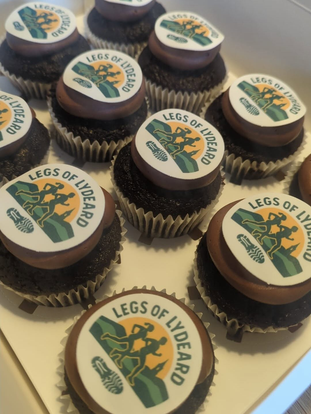 Legs of Lydeard branded cupcakes